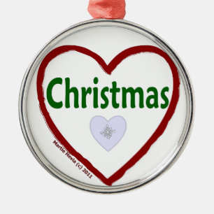 Enfeites de natal de amor
