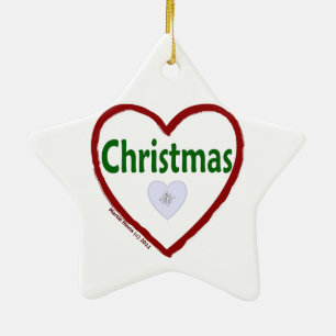 Enfeites de natal de amor