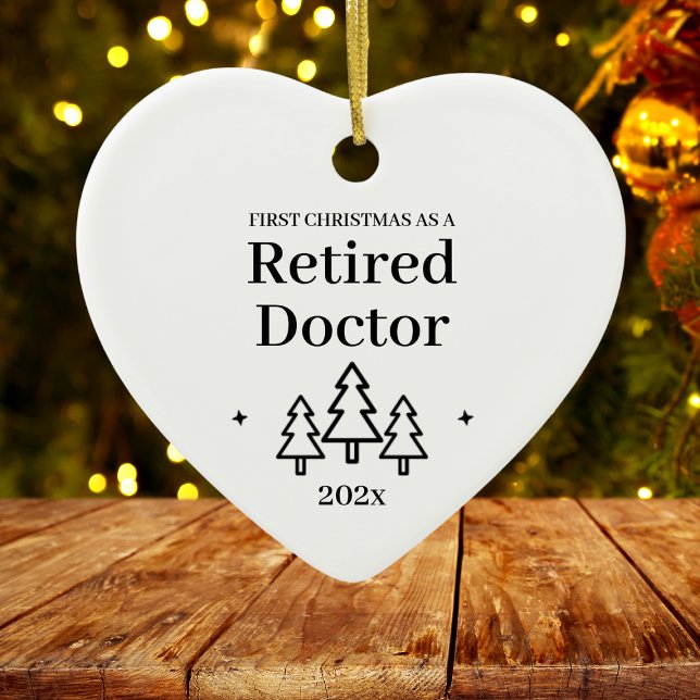 Enfeites de natal de aposentadoria médica aposenta (Retired Doctor Retirement Christmas Ornament
)