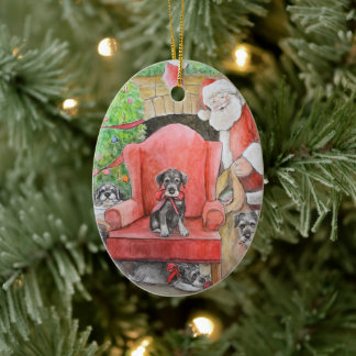 Enfeites de natal de Arte Canino de Natal Schnauze