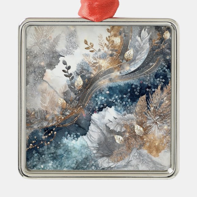 Enfeites de natal de Arte com Álcool de inverno (Frente)