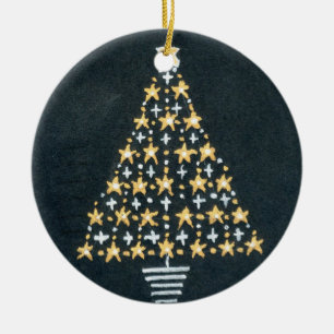 Enfeites de natal de Árvore das Estrelas Douradas 