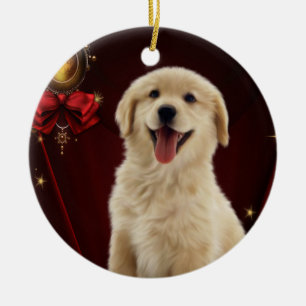 Enfeites de Natal de Árvore de Natal de Golden Ret