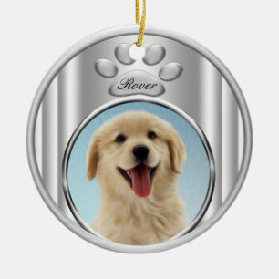 Enfeites de Natal de Árvore de Natal de Golden Ret