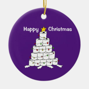 Enfeites de natal de Árvore do Toilet Roll Xmas