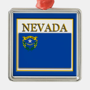 Enfeites de natal de Bandeira do Estado de Nevada