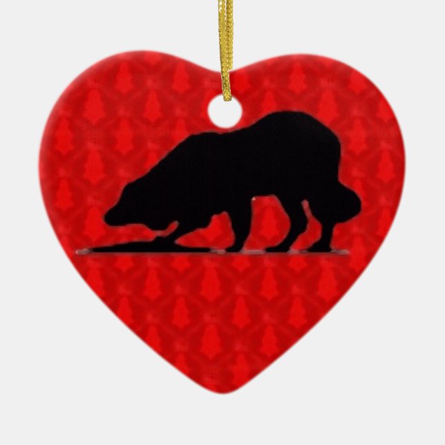 Enfeites de natal de border collie (Frente)