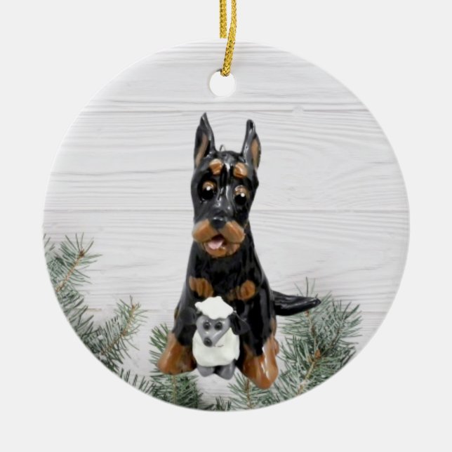 Enfeites de natal de Cachorro de Beauceron (Frente)