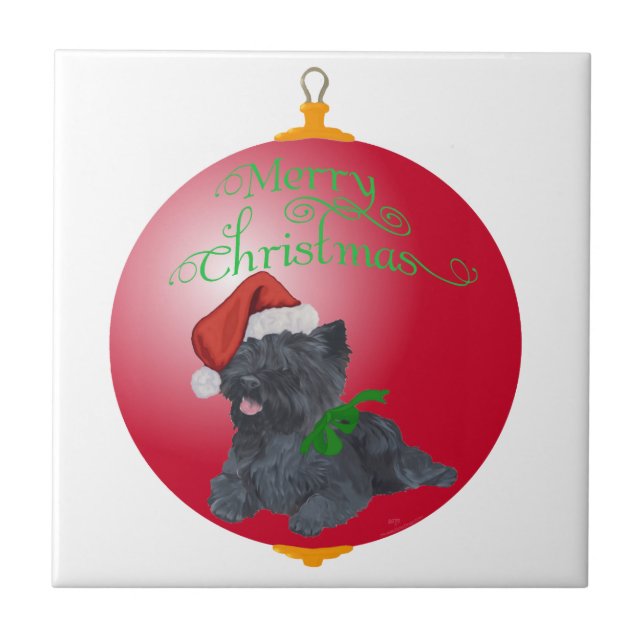 Enfeites de natal de Cairn Terrier (Frente)