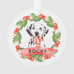 Enfeites de natal de carne de cão Dalmaciano