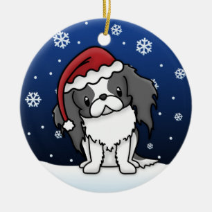 Enfeites de natal de Chin do japonês dos desenhos