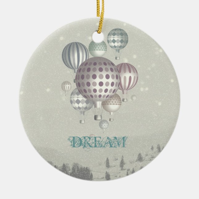 Enfeites de natal de Dreamflight do inverno (Frente)