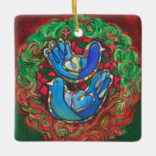 Enfeites de natal de Duas Tartarugas