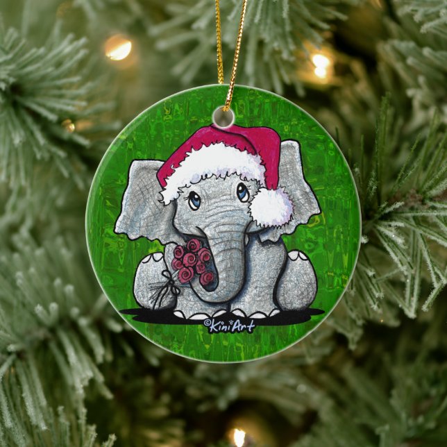 Enfeites de natal de elefante bebê (Árvore)