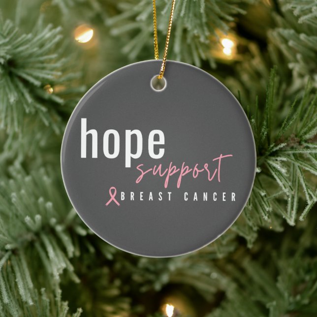 enfeites de natal de esperança de cancer (Árvore)