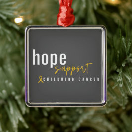 enfeites de natal de esperança de cancer infantil