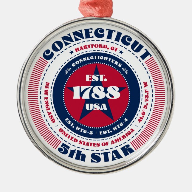 Enfeites de natal de Estado de 5 de Conexão (Frente)