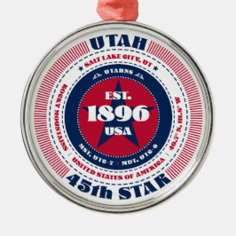 Enfeites de natal de Estado de Utah 45th