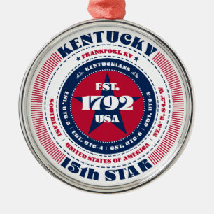Enfeites de natal de Estado do Kentucky 15