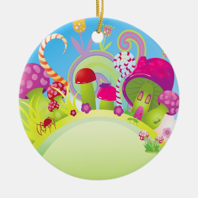 Enfeites de natal de fantasia Candy Land (Frente)