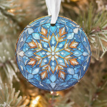 Enfeites de natal de Floco de Neve de Vidro Estrei