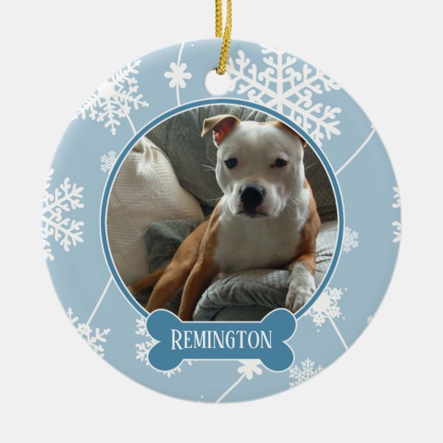 Enfeites de natal de Fotografia de Flocos de Neve  (Frente)