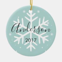 Enfeites de natal de Fotografia Personalizado Snow