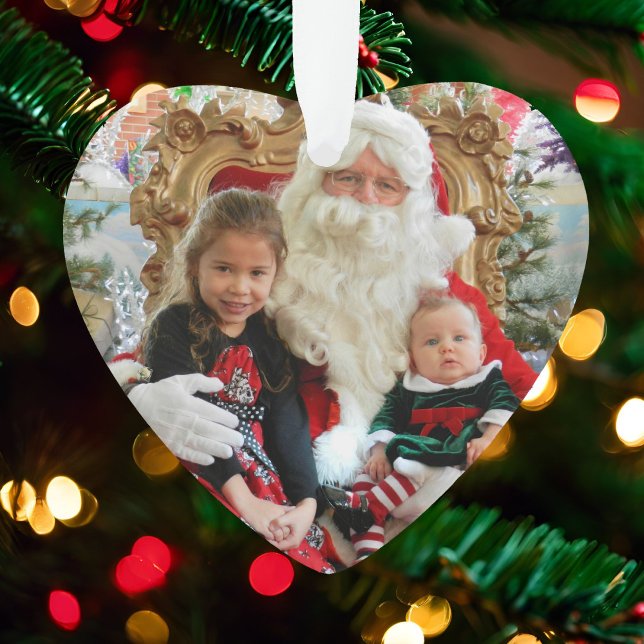 Enfeites de natal de fotos com ano ou texto (Criador carregado)