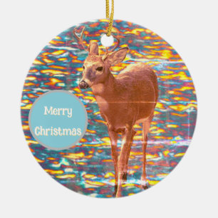 Enfeites de natal de fotos de Deer