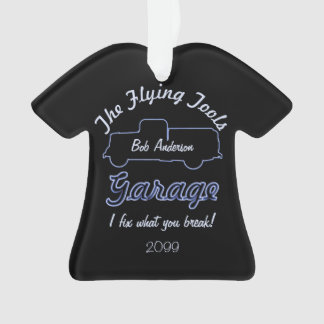 Enfeites de natal de garagem de ferramentas voador
