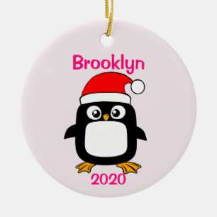 Enfeites de natal de garota personalizada