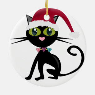 Enfeites de natal de Gato Preto