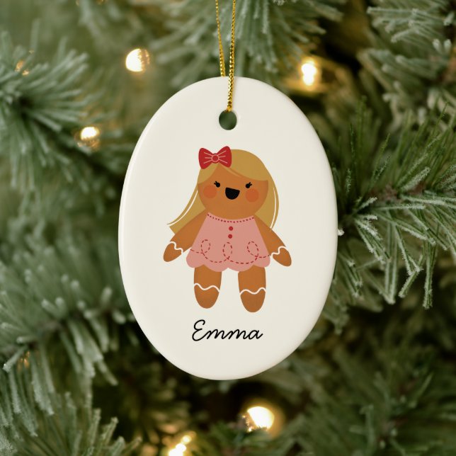 Enfeites de natal de Gingerpão personalizado (Árvore)