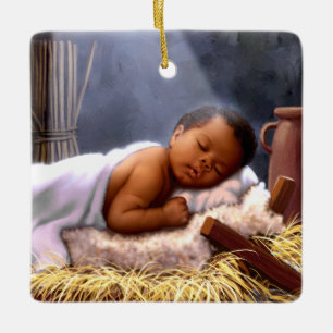 Enfeites de natal de Jesus do bebê do