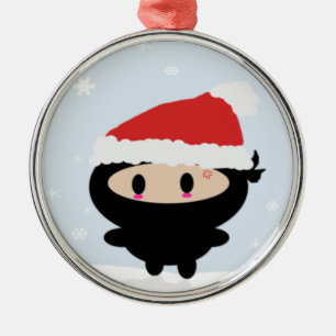 Enfeites de natal de Kawaii Ninja