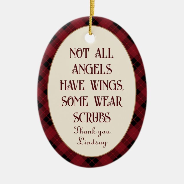 Enfeites de natal de linha de frente personalizado (Frente)