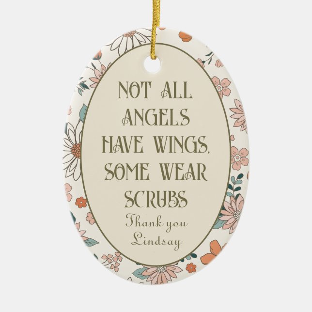 Enfeites de natal de linha de frente personalizado (Frente)