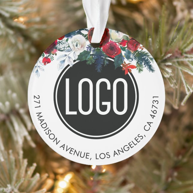 Enfeites de natal de logotipo personalizado (Árvore)
