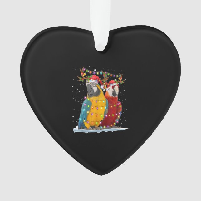 Enfeites de natal de Luz de Parrot Reindeer Xmas (Frente)