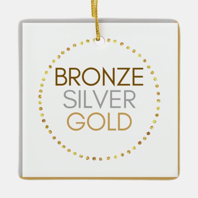 Enfeites de natal de metal triplo de escoteiro (Frente)