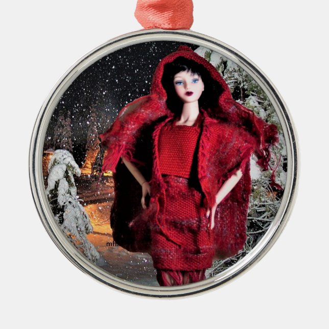 Enfeites de natal de moda tecidos à mão de Veda (Frente)