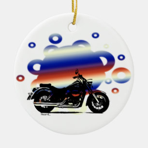 Enfeites de natal de motocicleta   Mensagem person