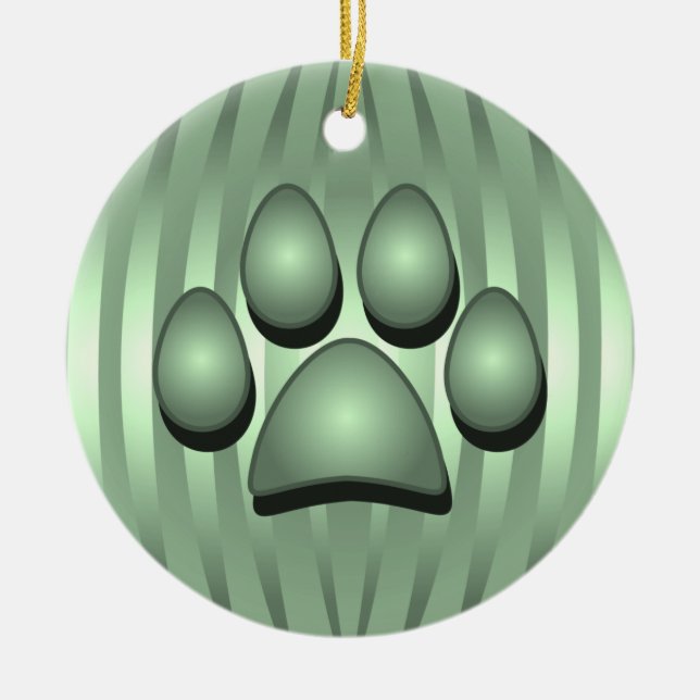 Enfeites de natal de Óculos Verdes e de Vaca (Frente)