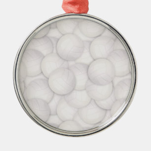 Enfeites de natal de padrão de voleibol