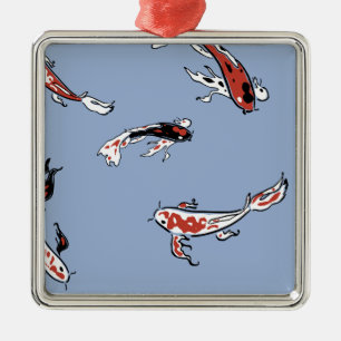 Enfeites de natal de Padrões de Peixe de Koi Carp