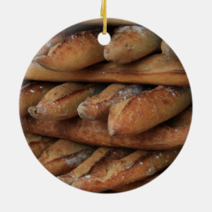 Enfeites de natal de pão francês