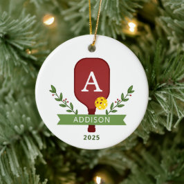 Enfeites de natal de Pickleball Personalizado