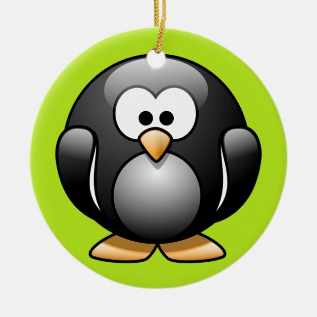 Enfeites de natal de pinguim (Frente)