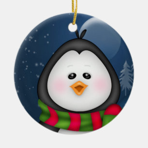 Enfeites de natal de pinguins