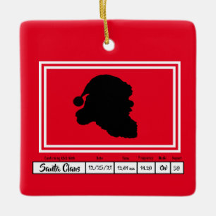 Enfeites de natal de placa QSL de rádio ham